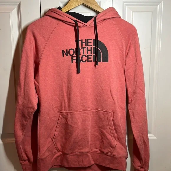 North Face. Large. Salmon pink Hoodie